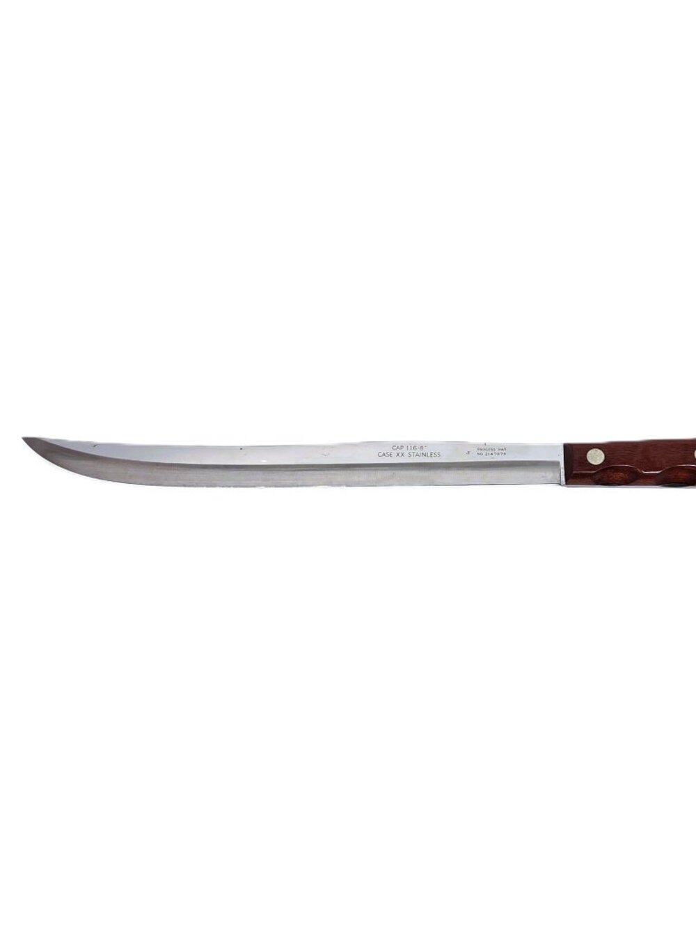 Vtg Case XX Carving Knife 116-8" Blade Fine Wood Handle 2147079 Finger Notches